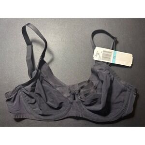 NEW Paramour Ethereal Black Unlined Sheer Mesh Underwire Bra 32C 115159 NWT